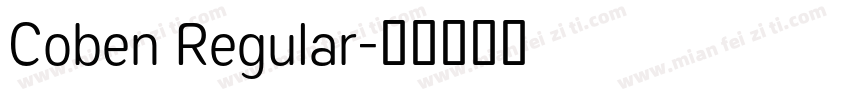 Coben Regular字体转换